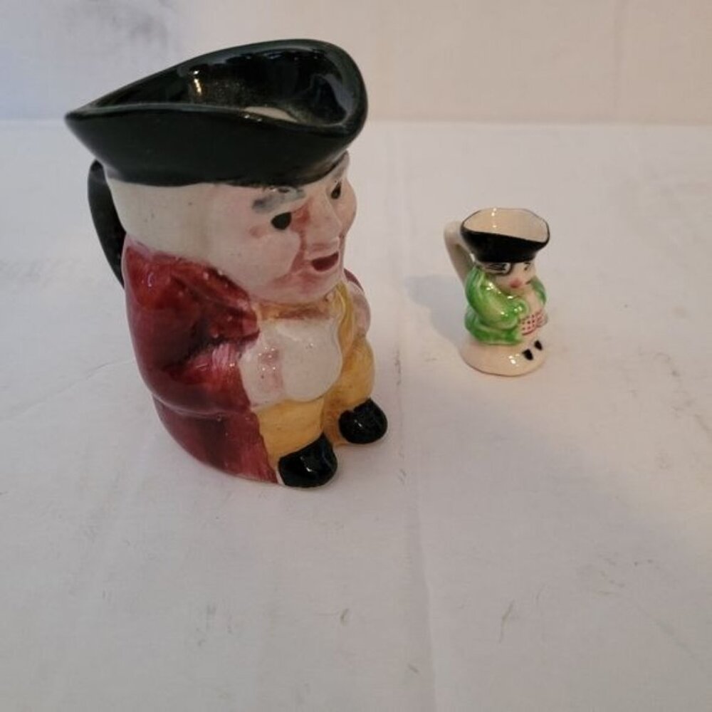 Vintage antique mug mugs England Staffordshire Toby collectible Staffordshire